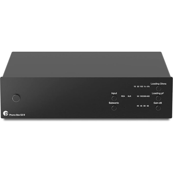 Phono Box S3 B sabalansēts audiofila Phono priekšpastiprinātājs - melns