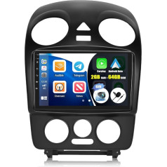 8-core Android 13 auto radio VW Beetle 2004-2010 ar navigāciju Carplay Android Car, 2G + 64G, 9 collu Double DIN auto radio Touch Display ar DSP RDS Bluetooth Mirror Link