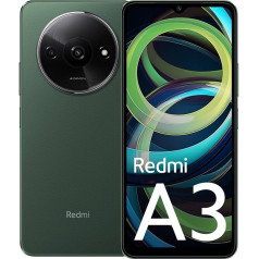 Xiaomi Redmi A3 viedtālrunis 6,71 collu Mediatek Helio G36, 4 GB RAM, 128 GB, zaļš