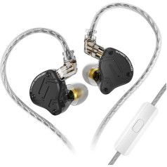 keephifi KZ ZS10 PRO X In-Ear austiņas, 4BA + 1DD 5 draiveri, IEM austiņas, HiFi In-Ear austiņas ar metāla korpusu, noņemams kabelis, paredzētas spēlēm, audiofilam, mūziķiem, DJ skatuvei, vadiem