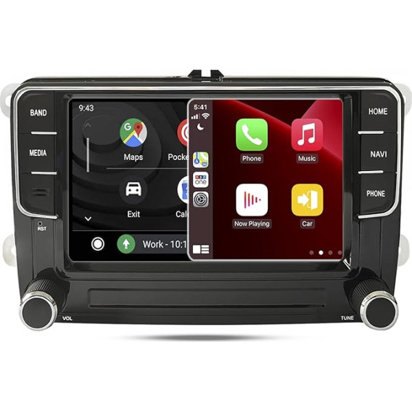 SCUMAXCON 7 collu 8-core Advanced DSP Wireless CarPlay Android auto radio Android13 2+32GB IPS 4G LTE/5GWiFi GPS OPS RDS RVC Bluetooth USB VW Golf 5 6 Passat Polo Caddy