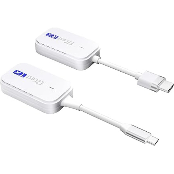 HDMI bezvadu raidītājs un uztvērējs, HD 1080P USB C raidītājs un HDMI uztvērējs, USB C pagarinātājs no klēpjdatoriem, personālajiem datoriem līdz HDTV/projektoriem 98FT/30 m attālumā, mājas kino, birojam, konferencēm