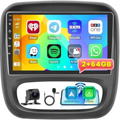 Android 13 Auto radio priekš Opel Vivaro B/Renault Trafic/Fiat Talento/Nissan NV300 Radio ar bezvadu Carplay Android Car Bluetooth Navigation WiFi 9