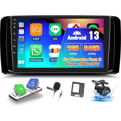 OiLiehu 2G + 64G Android 13 Auto Radio 2DIN Carplay Android automašīnai Mercedes-Benz R-Class W251 R300 R350 R280 R320 2005-2017 Auto Radio ar ekrānu 9 collas ar Bluetooth/FM RDS/WiFi/GPS/Augures skata kamera