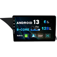 SXAUTO - 6G + 128G - Android 13 IPS auto radio priekš Benz GLK-Class X204 (2012-2015) - Iebūvēts Carplay/Android Car/DSP - LED kamera + MIC -DAB stūres vadības stūres vadība Fast Boot 360 kamera WiFi - 2 DIN 9