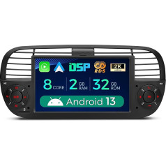 XTRONS 7 collu Android 9.0 Quad Core auto radio 2GB RAM 16GB ROM ar skārienjūtīgo ekrānu Multimediju atskaņotājs Plug and Play Auto Stereo Atbalsta 4G WiFi Bluetooth DAB & OBD2 TPMS Fiat