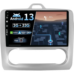 BXLIYER Android 12 IPS auto radio piemērots Ford Focus (2004-2011) - 2G+32G - iebūvēts DSP/Carplay/Android Car - atpakaļgaitas kamera bez - 9 collu 2 DIN - vadība no stūres WiFi DAB Fast Boot