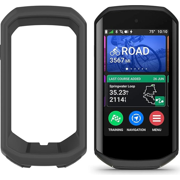 Blueshaweu Silikon-Schutzhülle, saderīgs ar Garmin-Edge-1050, Grau