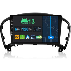 YUNTX 9 collu Android 13 auto radio ar satelīta navigāciju Nissan Juke/YF15 Infiniti ESQ 2010-2017 | Octa Core | 6GB 128GB | Iebūvēts 4G LTE | CarPlay un Android Car | DSP | DAB | HDMI | Dual Band WiFi