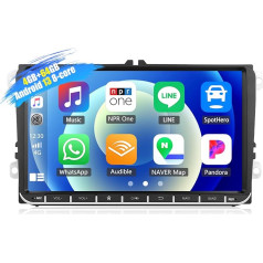 [8-core] SIXWIN 4+64G Android 13 Carplay Android auto radio VW Golf 5 6 Touran Polo Touran, 9 collu skārienjūtīgais ekrāns, 1280 x 720, ar DSP GPS WiFi WiFi BT BT USB FM RDS Radio Mirror Link + 32 joslu ekvalaizers