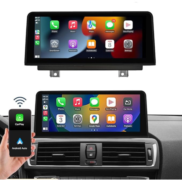 Bezvadu Carplay un Android auto, 2013-2016 BMW 3.4 sērijas NBT sistēmai F30/F31/F32/F33/F33/F34/F36, 10,25 collu Linux auto stereo uztvērējs ar 1920*720 skārienekrāna skārienekrāna auto radio uztvērēju