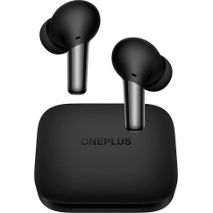 OnePlus Buds Pro bezvadu austiņas ar 38 stundu maksimālo akumulatora darbības laiku un adaptīvu inteliģento trokšņu slāpēšanu - matēti melnas krāsas