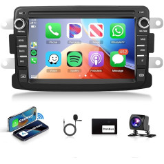 7 collu auto radio 2 DIN priekš Dacia Logan Dokker Duster Sandero Lodgy / Renault Captur Symbo Duster/LADA Xray 2 Wireless Carplay Android Car Bluetooth ar AHD atpakaļgaitas kameru HIFI / RDS/FM