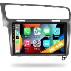 2G + 64G CAMECHO Android 13 auto radio VW Golf 7 MK7 2013-2018 ar navigācijas sistēmu Carplay Android Car, 10 collu auto radio ar skārienjūtīgu displeju Bluetooth RDS/FM MirrorLink un USB + atpakaļgaitas kamera