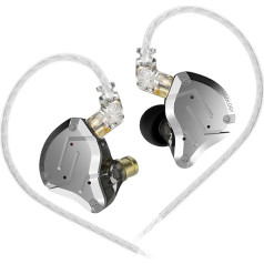 keephifi KZ ZS10 Pro In-Ear monitori, vadu austiņas, 1DD 4BA metāla IEM, nesajaucams kabelis, vadu austiņas ar trokšņu slāpēšanu datorspēlēm, mūzikas videoklipiem