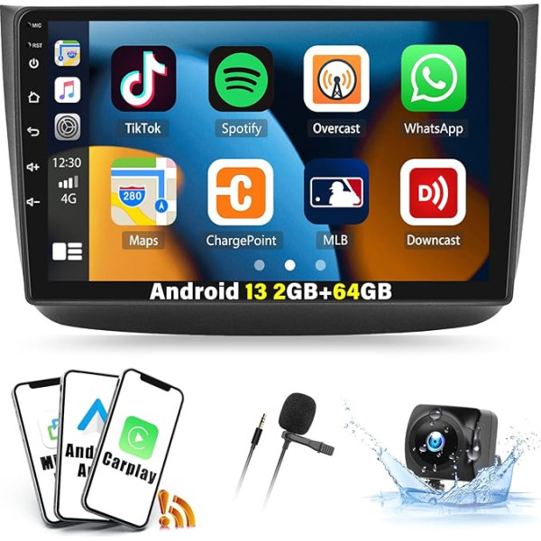 2G + 64G Android 13 auto radio Mercedes Benz Viano 2004-2011 un Vito 2010-2015 ar Wireless Carplay Android Car, 10,1 collu ekrāns ar Bluetooth GPS/WiFi Mirror Link FM/RDS SWC + aizmugures skata kamera