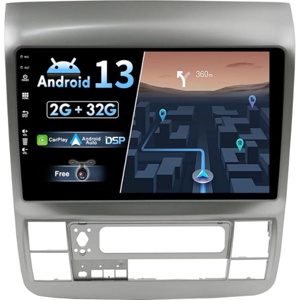 BXLIYER Android 13 Autoradio für Toyota Alphard (2002-2010) - Eingebautes CarPlay Android Auto - KOSTENLOS Rückfahrkamera - 2G+32G - IPS 9 Zoll 2 Din - DAB Lenkradsteuerung Fast-Boot WiFi Bluetooth