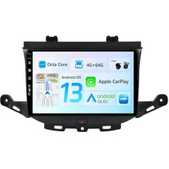 BXLIYER Android 12 IPS auto radio piemērots Vauxhall Astra K/Buick Verano GS (2016-2020) - 4G+64G - Iebūvēts DSP/Carplay/Android Car - Kamera + MIC - 9 collu 2 DIN - SWC DAB 360 Camera Fast Boot