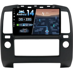 BXLIYER Android 13 IPS auto radio piemērots Nissan Navara 3 D40 (2004-2010) - Iebūvēts bezvadu CarPlay Android Car - Bezmaksas kamera - 2G + 32G - 9 collu 2 DIN - DAB stūres vadības WiFi Fast