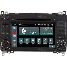 Personalizēts auto radio priekš Mercedes Classe A/B Vito Viano Android GPS Bluetooth Bluetooth WiFi USB DAB+ Touchscreen 7 Inch 8Core Carplay Android Car