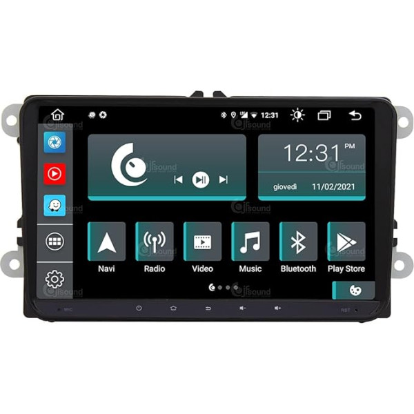 Costum Fit Automobiļu radio Volkswagen Android GPS Bluetooth Bluetooth WiFi Dab USB Full HD skārienjūtīgais ekrāns 9 collu Easyconnect 8 kodolu procesors Balss komandas