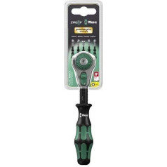 Wera 073260 Zyklop 8000A Ratchet 1/4 collu piedziņa 152 mm kartona veidā