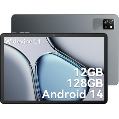 Blackview Tab60 WiFi planšetdators 10 collu planšetdators ar Android 14, 12GB RAM + 128GB ROM (2TB TF), Octa Core WiFi 6, 1280 x 800 HD, Widevine L1, 5100mAh, Dual Camera 5MP + 8MP, BT 5.2, GMS, Type C, WPS