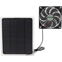 Fockety saules paneļu ventilatora komplekts, 10W USB 5V/DC 18V, ūdensizturīgs saules ventilatora komplekts, āra saules ventilators ar 78