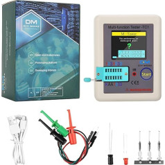 diymore LCR tranzistoru testeris Esr Meter Induktivitātes mērītājs LCR mērītājs Daudzfunkcionālais testeris TFT LCR-TC1 Tranzistoru testeris diodei Triode Kondensators pretestības tranzistors ESR NPN PNP