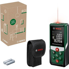 Bosch UniversalDistance 50C lāzera tālmērs (precīzi mēra attālumu līdz 40 m, Bluetooth savienojums, mērīšanas funkcijas, elektroniskās tirdzniecības kastē)