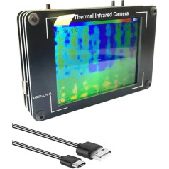 Termālās attēlveidošanas kamera, 3,2 collu TFT displeja infrasarkano staru sensors termometrs termālās attēlveidošanas kamera rūpnieciskām vajadzībām