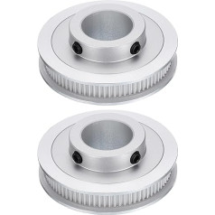 piegādes karte GT-2 Pack 80 zobu 20mm Bore Sinhronā trīšu skriemelis Fit ar 6mm platu siksnu alumīnija sakausējuma sinhronās siksnas trīšu skriemelis 3D printerim CNC mašīnai