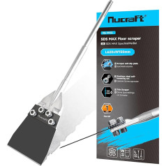 Nucraft SDS-Max lāpstiņa, 620 x 150 mm, grīdas skrāpis grīdas līmes, paklāju, linoleja, flīžu līmes, PVC flīžu noņemšanai, krāsains