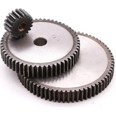 nrhnrhh 1.5 Modulspornrad 12 13 14 15 15 16 16 17 18 18 19 20 21 22 23 24 25 Zähne Keine Schritte 15mm Dicke Metallgetriebezahnrad 45# Stahl(5pcs,1.5M 24T(OD-39mm))