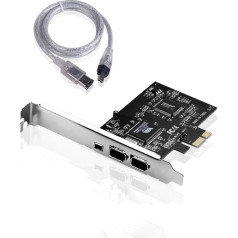 S SIENOC Desktop PCI-E Express karte Express Card FireWire PCI Express Schnittstellenkarte 1394a IEEE1394 Controller Erweiterungskarte mit 4 zu 6-Pin Kabel