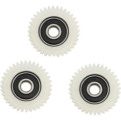 Mechanical Spur Gears Motorcycle Pinion 3 Pieces 36 Teeth 38mm Nylon Electronic Motor Gear Ball Bearing Gear for Bafang Electric Bicycle