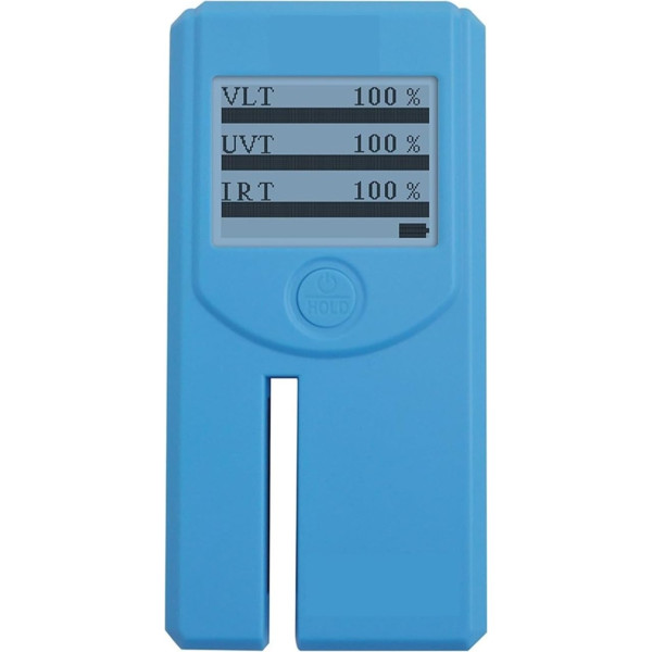 UV-Messgerät Fenstertönungsmessgerät, Solartransmissionsmessgeräte, 163 A, drehbares Display aus mit Klebefolie, UV 365 nm und IR 1400 nm, VLT, 6 mm Dicke Schnelle Messgeschwindigkeit(163)