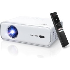 Aurzen Eazze D1 Smart projektors Mājas kino projektors: Projektors 4K atbalsta Full HD 1080P projektoru ar NetfIix Official & DoIby Audio, autofokusu un trapeces korekciju, Mini WiFi Bluetooth video