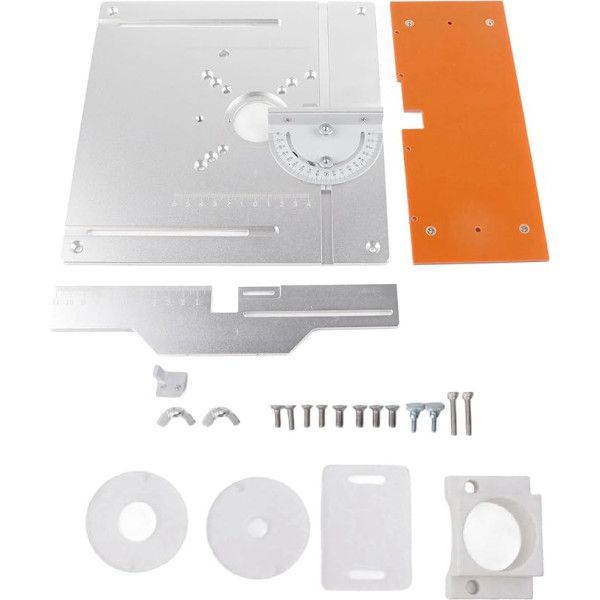 Aluminium-Frästisch-Einlegeplatte für Holzbearbeitung, 8 mm Dicke, präzises Trimmen für Heimwerker und Profis
