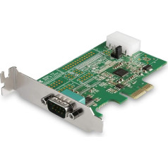 StarTech.com 1 porta PCI Express RS232 adaptera karte - Sērijas PCIe RS232 kontrollera karte - PCIe uz sērijas DB9 - 16950 UART - zema profila paplašināšanas karte - Windows un Linux (PEX1S953LP)