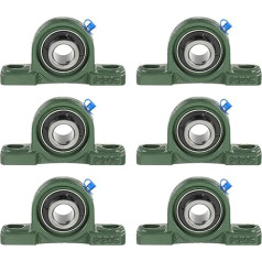 UCP205-14 Stehlager, 7/8 Zoll Bohrung, massives Gusseisen, Basismontage, Lagerblockeinsatz, Lagerblock, Lagerblock, Lagerblock, Lagerblock, Selbstausrichtung, 6 Stück