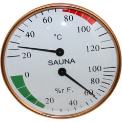 Wandmontierter Sauna-Klima-Monitor, zuverlässige Temperatur- und Luftfeuchtigkeitsmessungen leicht gemacht