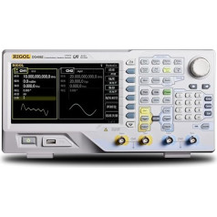 RIGOL DG4062 Funkciju/brīvrakstu viļņu ģenerators, 60MHz maksimālā izejas frekvence, 500Msa/s paraugu ņemšanas ātrums, 14 bitu vertikālā izšķirtspēja, 2 izejas kanāli, 150 iebūvēto viļņu formu tipi.