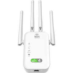 WLAN pastiprinātājs WLAN retranslators 300 Mbit/s WiFi retranslators ar 5dBi x2 antenām WiFi pastiprinātājs ar LAN/WAN portu WiFi pastiprinātājs ar retranslatora/maršrutētāja/AP režīmu, I-KO10.7-LSL