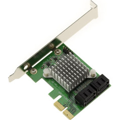 KALEA-INFORMATIQUE PCI Express PCIe x2 karte ar 4 SATA pieslēgvietām Chipset Marvell 88SE9230 Hardware RAID 0 1 10