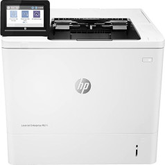 HP Laserjet Enterprise M611dn (7PS84A) A4 melnbaltais printeris - melns - līdz 61 lpp/min - USB 2.0 Gigabit Ethernet - balts