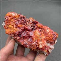 Kigauru Dabīgais kristāls Rough Natural Realgar Rough Rude Ore Ore paraugs akmens kristāls (Krāsa : 9)