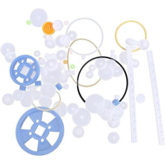 ifundom 80St mechanisches Modellgetriebe Plastikzahnräder Getriebe-Set Spielzeugauto-Zahnräder Getriebepaketteile Roboterteile Getriebe-Set