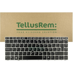 TellusRem Rezerves spāņu tastatūras spāņu fona apgaismojums priekš HP 9470M