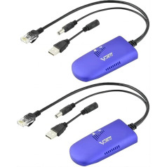 VONETS 2,4 GHz WLAN tiltas/signalo kartotuvas/WiFi Hotspot plėstuvas/WiFi Ethernet tiltas/RJ45 į WiFi konverteris DVR, stebėjimo, IP spausdintuvui, tinklo įrenginiui VAP11G-300 (du vienetai)